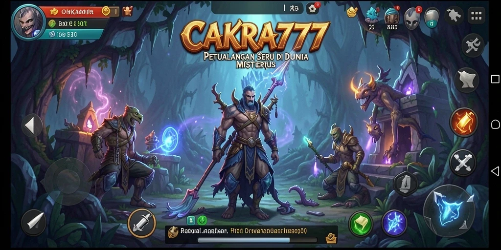 Tampilan gameplay CAKRA777 yang menegangkan dan menarik.