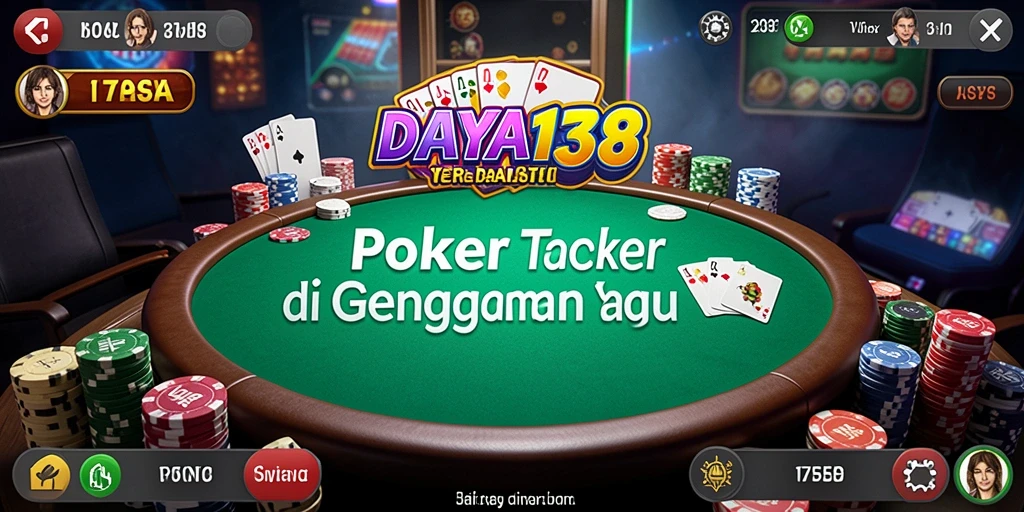 Tampilan gameplay Poker yang mendebarkan di DAYA138.