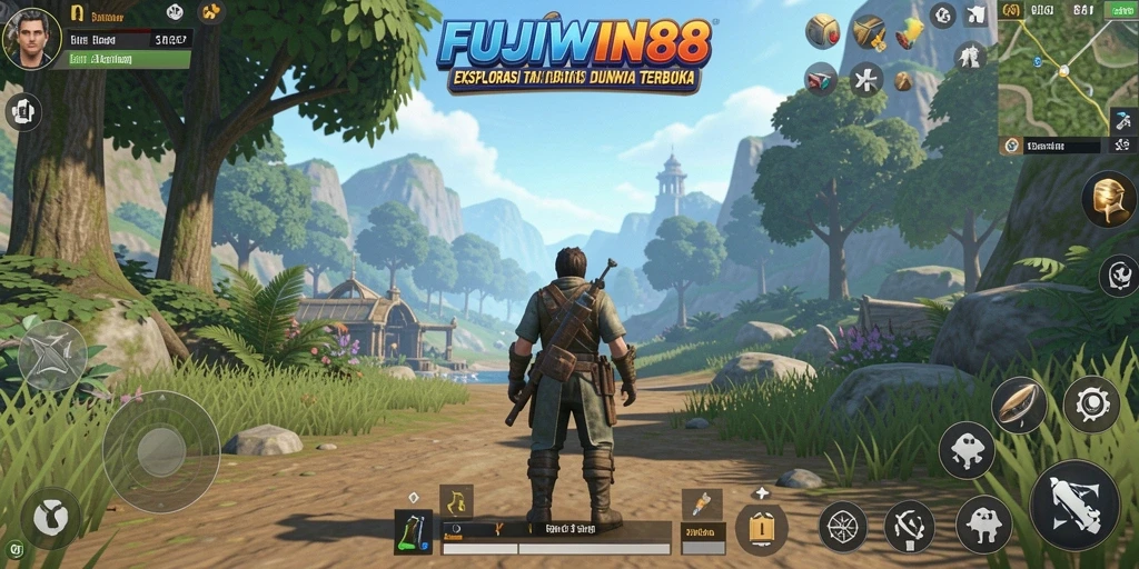 Screenshot gameplay FUJIWIN88 di dunia terbuka yang menakjubkan.